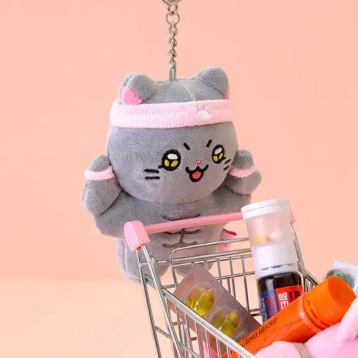 Meow Man - Yong Cheol Muscle Mini Doll Keychain - Webtoon Friends - Keyring - Harumio