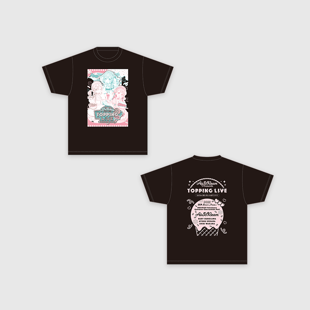 Love Live! x ANIPLUS - AiScReam presents TOPPING LIVE T-Shirt - ANIPLUS - T-Shirt - Harumio