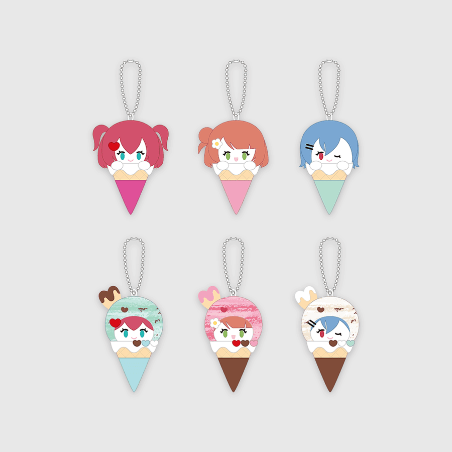 Love Live! x ANIPLUS - AiScReam presents TOPPING LIVE Trading Ice Mascot - ANIPLUS - Keychain - Harumio