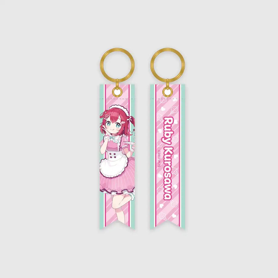 Love Live! x ANIPLUS - AiScReam presents TOPPING LIVE Ribbon Keychain (Kurosawa Ruby) - ANIPLUS - Keychain - Harumio