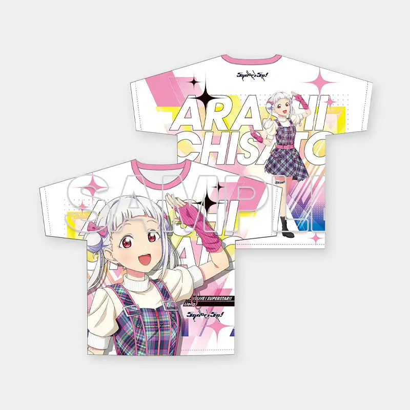 Love Live! Superstar!! x ANIPLUS - Full Graphic T-shirt Ver. Music-Talk-Teamwork!! - ANIPLUS - T-Shirt - Harumio