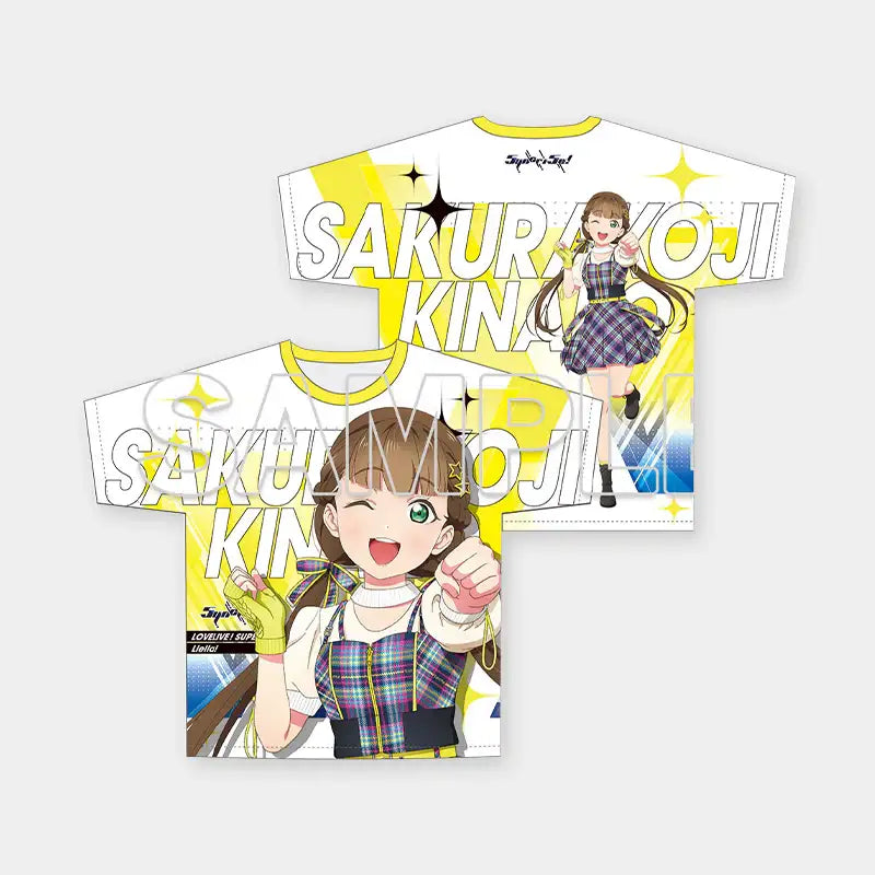 Love Live! Superstar!! x ANIPLUS - Full Graphic T-shirt Ver. Music-Talk-Teamwork!! - ANIPLUS - T-Shirt - Harumio