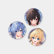 Konosuba: God's Blessing on This Wonderful World! x ANIPLUS - Hot Spring Ver. Can Badge 3-piece set - ANIPLUS - Can Badge - Harumio
