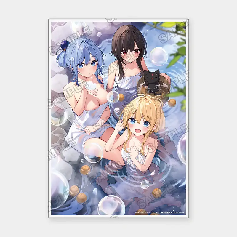 Konosuba: God's Blessing on This Wonderful World! x ANIPLUS - Hot Spring Ver. A5 Acrylic Panel - ANIPLUS - Acrylic Panel - Harumio