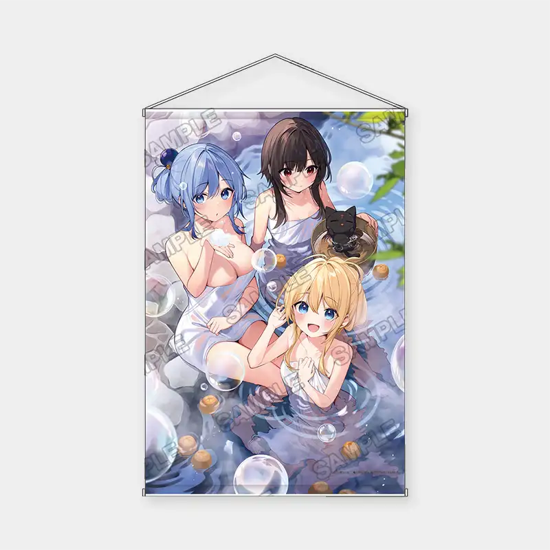 Konosuba: God's Blessing on This Wonderful World! x ANIPLUS - Hot Spring Ver. B2 Tapestry - ANIPLUS - Tapestry - Harumio