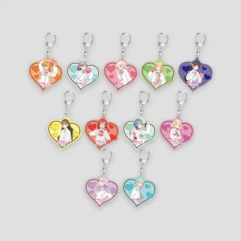 Love Live! Superstar!! x ANIPLUS - Trading Acrylic Keyholder Ver. Valentine 2025 (Random) - ANIPLUS - Keyring - Harumio