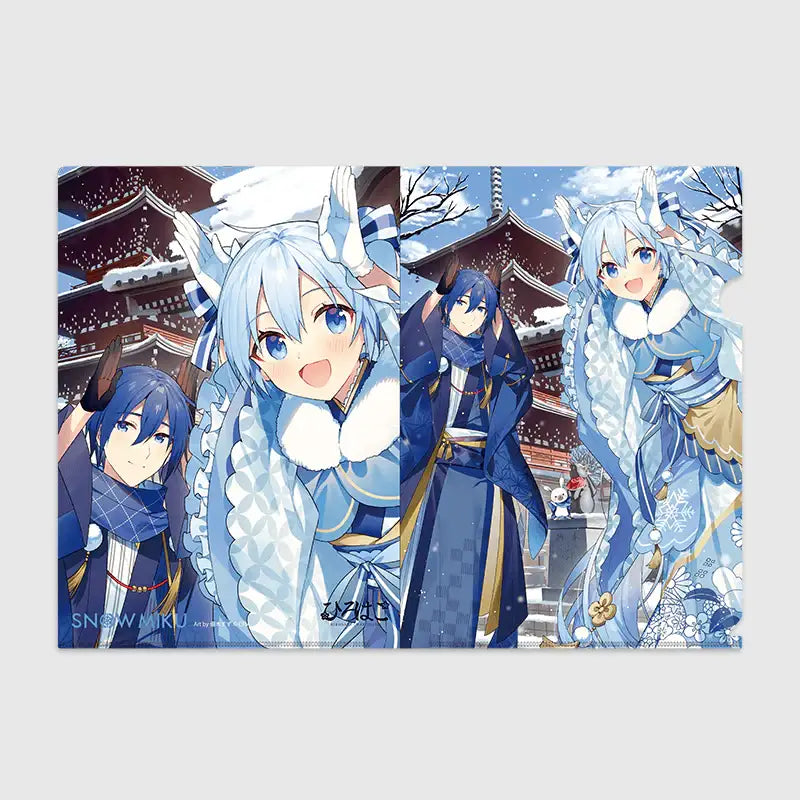 Yuki Miku x Hirohiko x ANIPLUS - File Holder Hirosaki Art by Yuuki Suzu - ANIPLUS - Clear File - Harumio