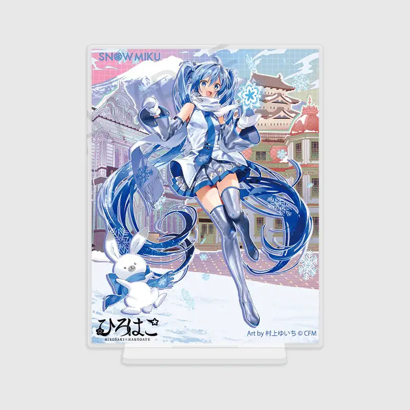 Yuki Miku x Hirohiko x ANIPLUS - Silver Acrylic Plate Hirosaki Art by Yuichi Murakami - ANIPLUS - Acrylic Panel - Harumio