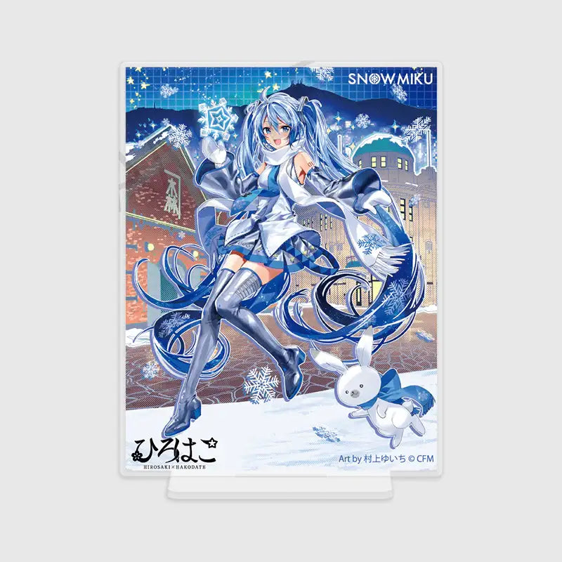 Yuki Miku x Hirohiko x ANIPLUS - Silver Acrylic Plate Hakodate Art by Yuichi Murakami - ANIPLUS - Acrylic Panel - Harumio