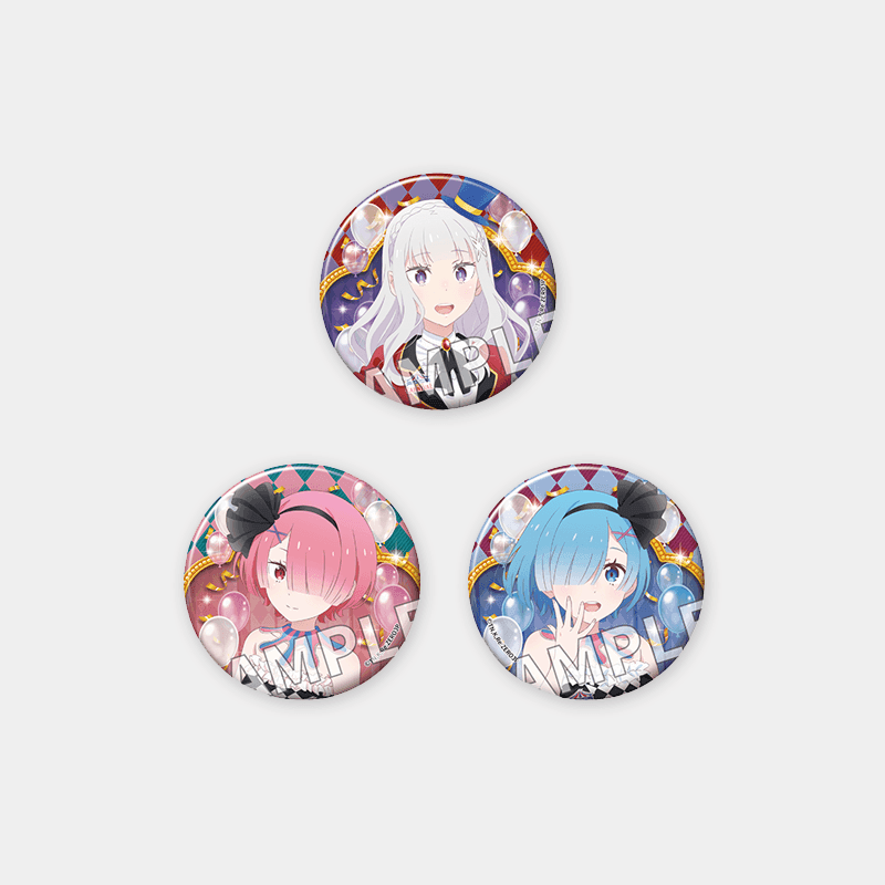 Re:Zero - Starting Life in Another World x ANIPLUS - Can Badge Set (CARNIVAL ver.)