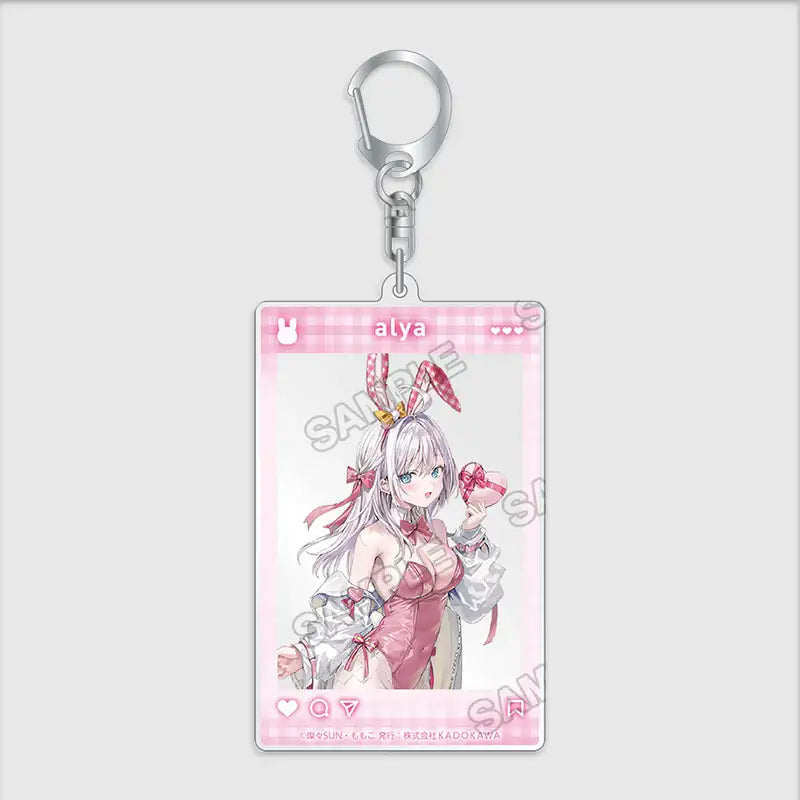 Arya Sometimes Hides Her Feelings in Russian x ANIPLUS - SNS-style Acrylic Key Holder Arya Bunny ver. - ANIPLUS - Acrylic Key Holder - Harumio