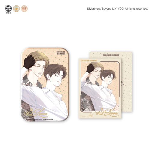 4 Week Lovers - Square Can Badge (Palm Ver.)