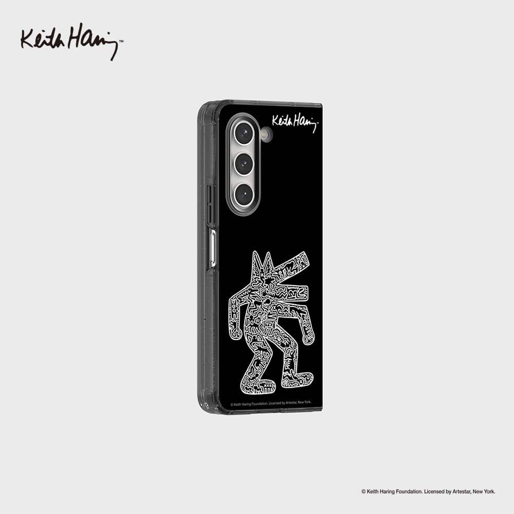 SLBS - Keith Haring Black Eco Lens Case (Galaxy Z Fold5) - SLBS - Home & Living, Accessories - Harumio
