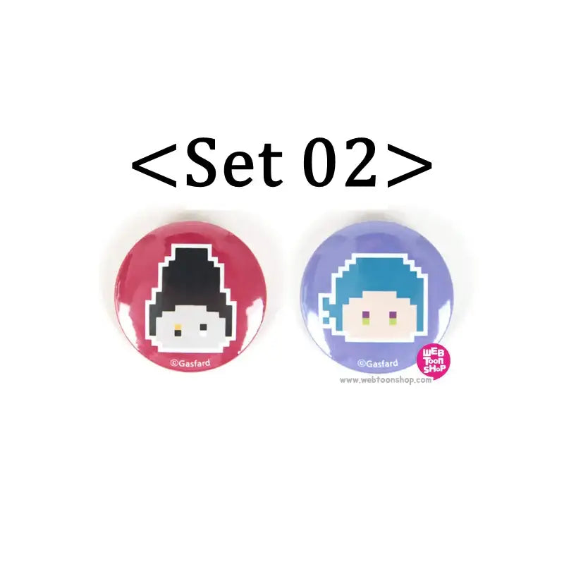 Guardians Of The Video Game - Pin Button Set - Webtoon Shop - Accesories - Harumio