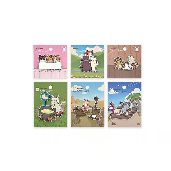 Cats and Soup X V-Square - Magnet - V-SQUARE - Magnet - Harumio