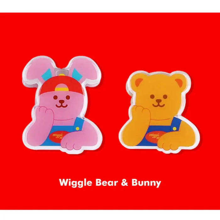 Wiggle Wiggle - Acrylic Clip Set - Wiggle Wiggle - acrylic clip - Harumio