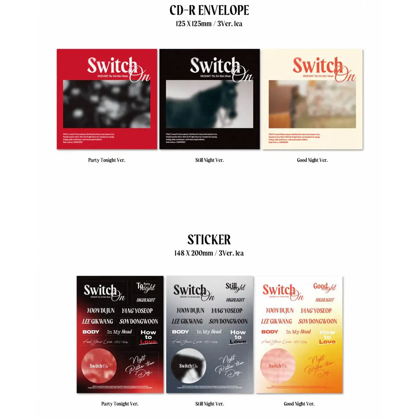 Highlight - Switch On : 5th Mini Album - Highlight - Album - Harumio