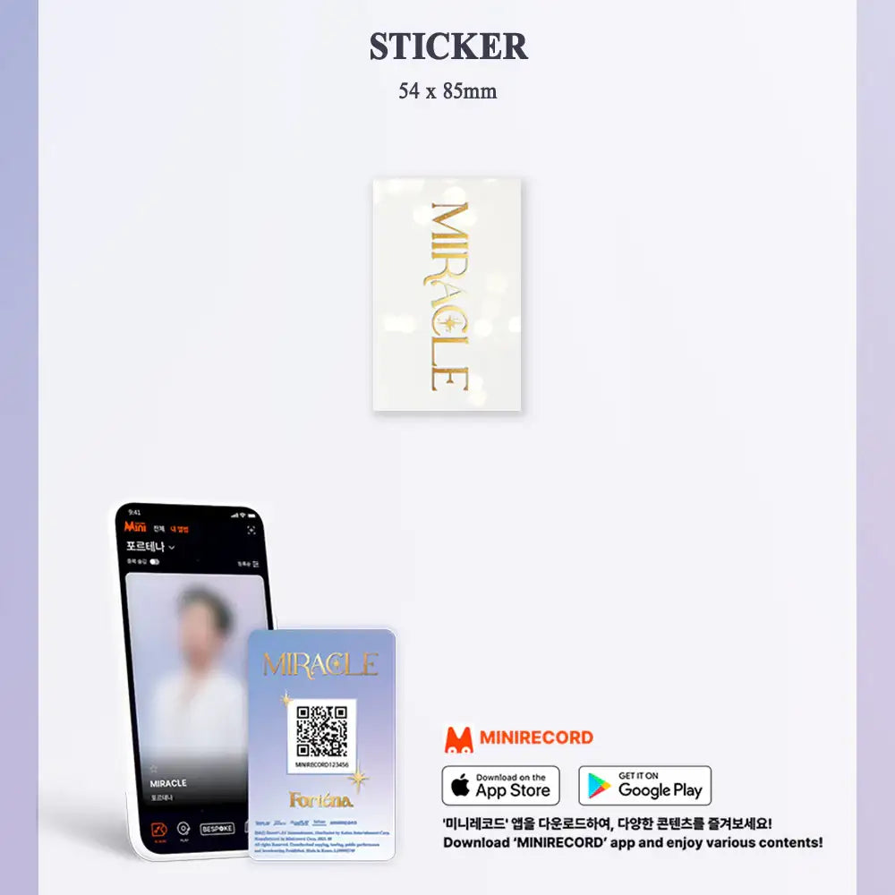 FORTENA - Miracle/ 우리라는 기적 : Single Album (Platform Version) - FORTENA - Album - Harumio