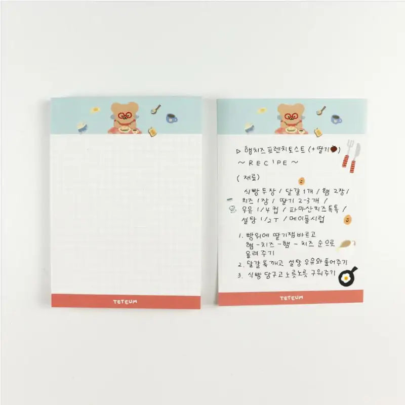 Teteum - Big Memo Pad Ver.2 - Teteum - Stationery - Harumio
