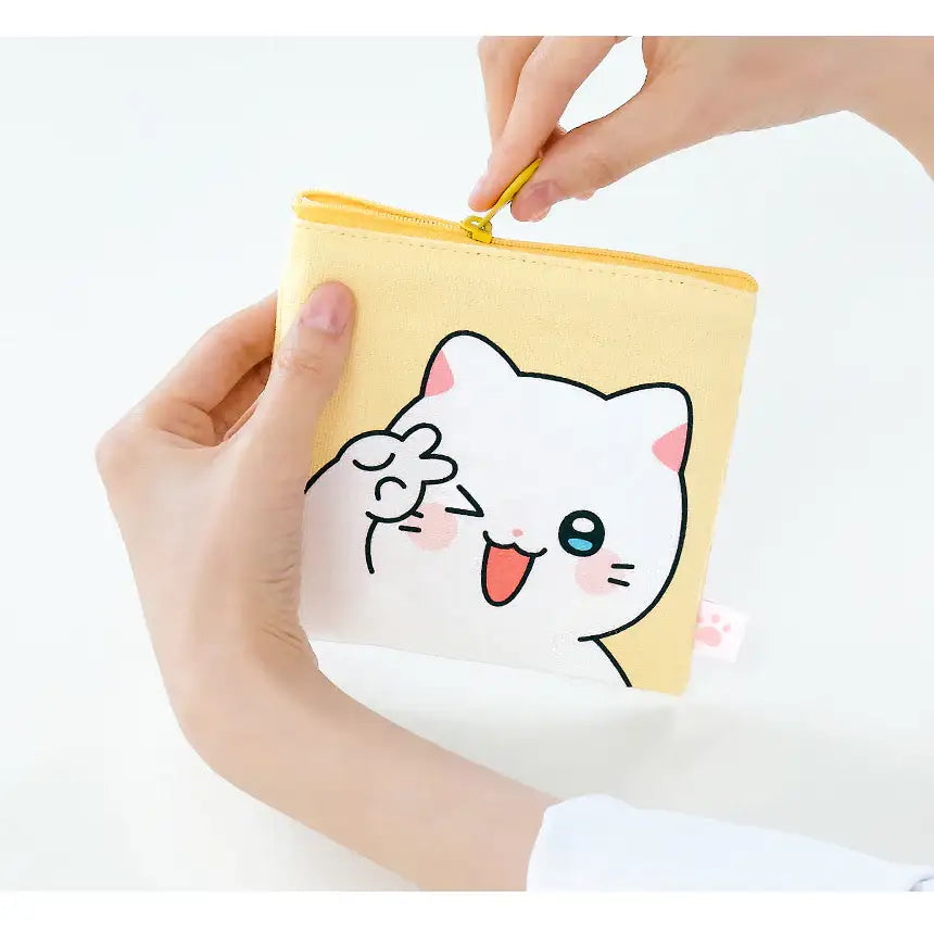 Meow Man - Flat Square Pouch - Webtoon Friends - Home & Living, Accessories - Harumio