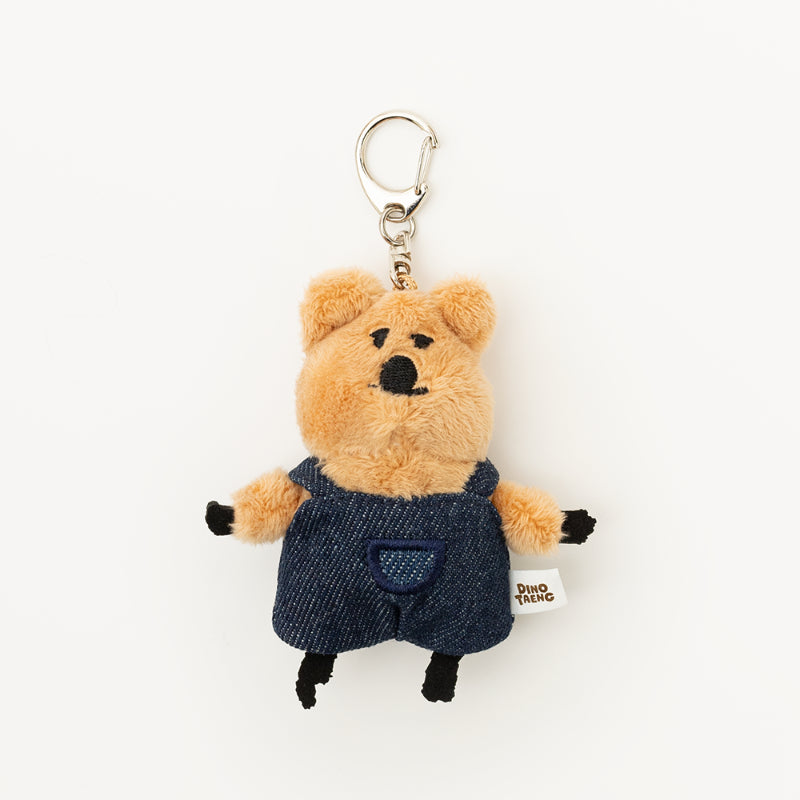 Dinotaeng - Quokka in School Flat fur keyring
