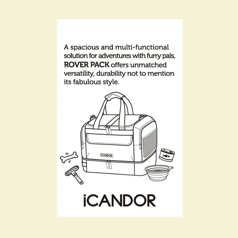 DOD X iCANDOR - Rover Pack - iCANDOR - Pet Carriers - Harumio