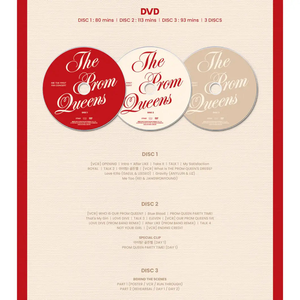 IVE - First Fan Concert : The Prom Queens (DVD) - IVE - Album - Harumio