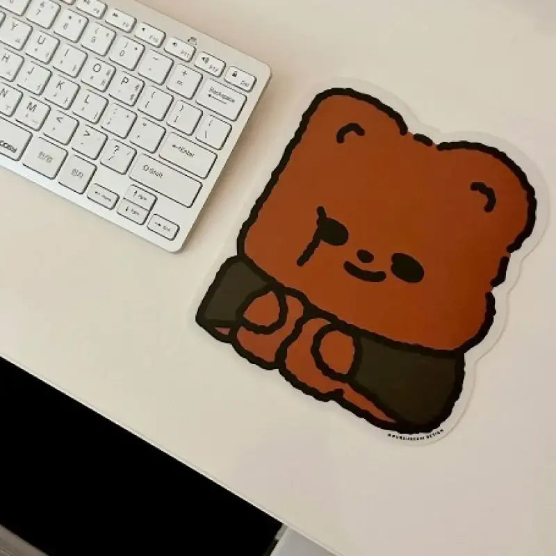 Pureureumdesign - Cupid Bear Work Life Mouse Pad - Pureureumdesign - Mouse Pads - Harumio