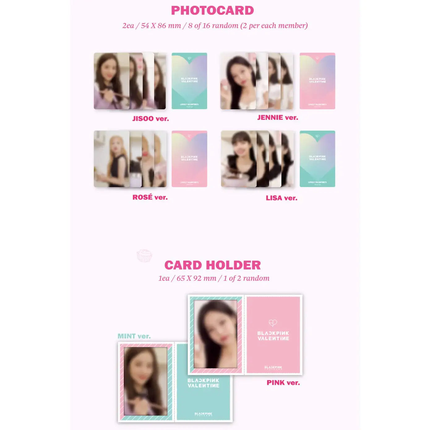 Blackpink - The Game Photocard Collection (Lovely Valentine's Edition) - YGPLUS - Album - Harumio