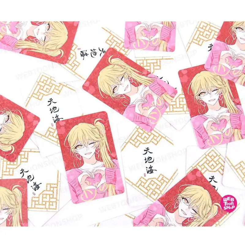 Heaven And Earth - Photo Card + Heart Button (Random) - Webtoon Shop - Accessories - Harumio