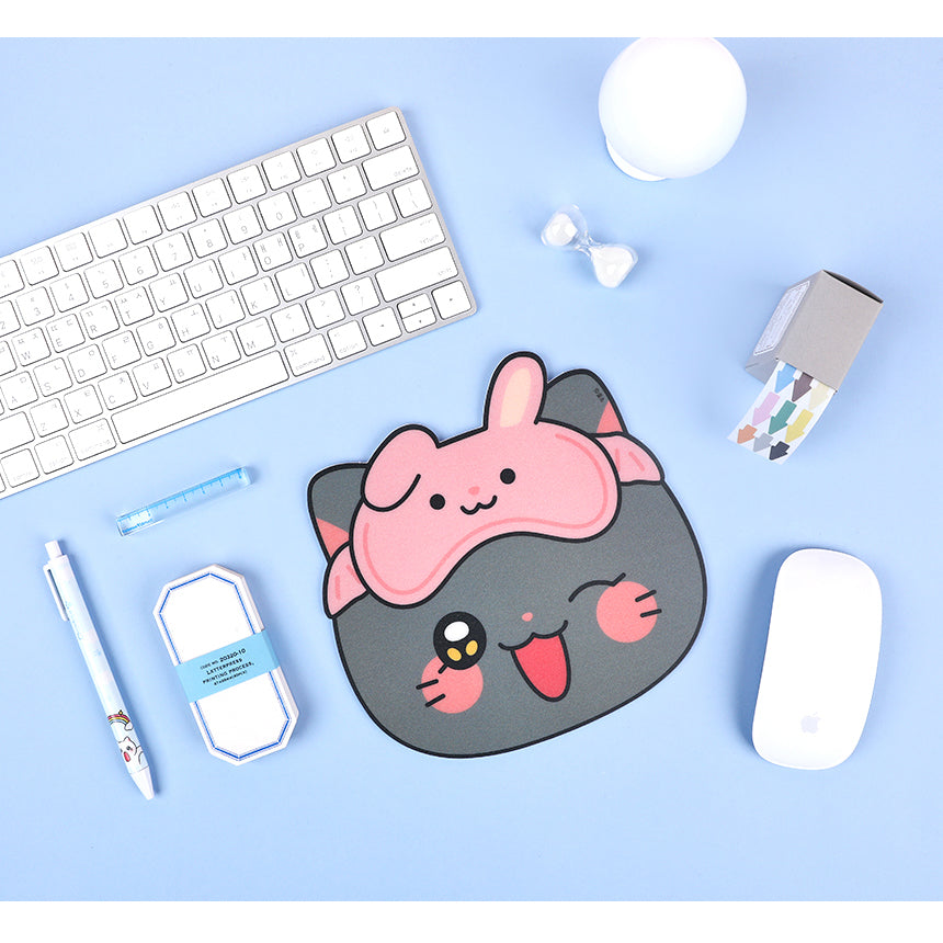 Meow Man - Sleeping Mask Mousepad