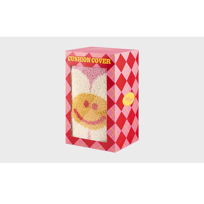 Wiggle Wiggle - Smile Cherry Argyle Cushion Cover