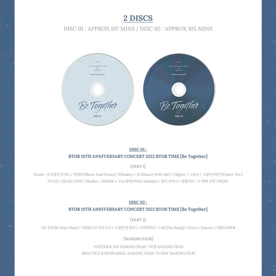 BTOB - Be Together 10th Anniversary Concert 2022 BTOB Time (Blu-Ray) - BTOB - DVD - Harumio