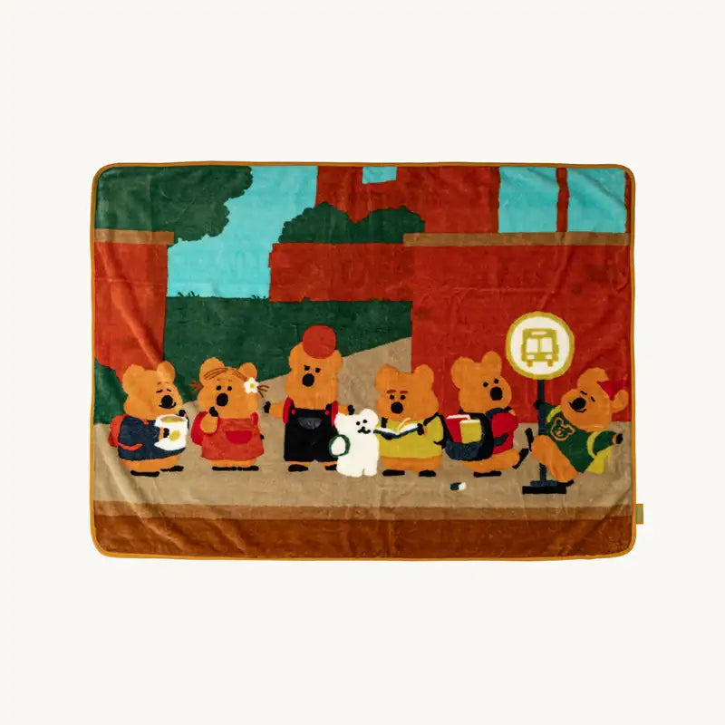 Dinotaeng - Quokka in School Blanket - Dinotaeng - Blankets - Harumio