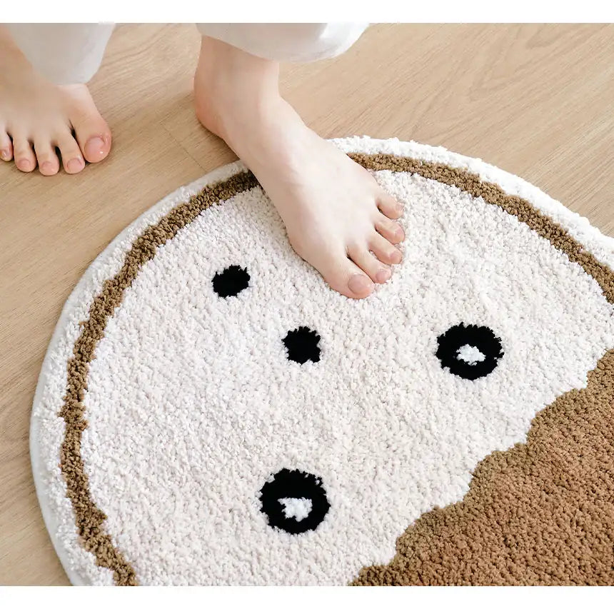Maru Is a Puppy - Face Rug - Webtoon Friends - Home & Living, Accessories - Harumio