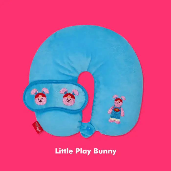 Wiggle Wiggle - Travel Neck Pillow & Eye Pad Set - Wiggle Wiggle - Neck pillow - Harumio