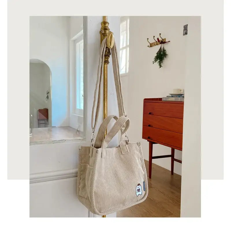 Anonymous - Corduroy Mini Eco Bag - Soone Content - Eco Bags - Harumio