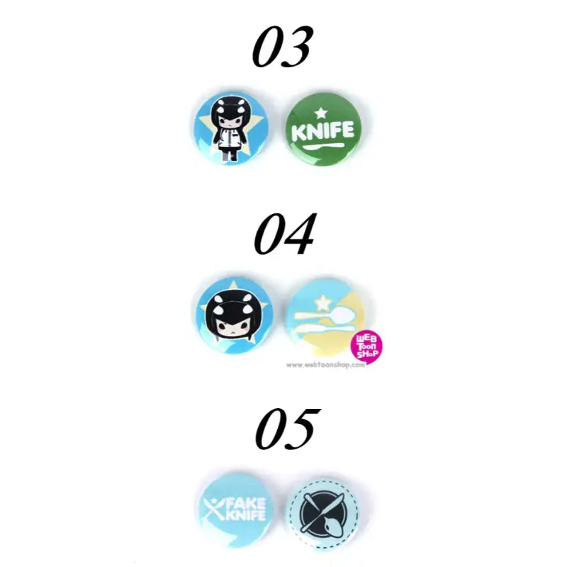 I Don't Want This Kind Of Hero - Pin Button Set - Webtoon Shop - Metal Badges - Harumio