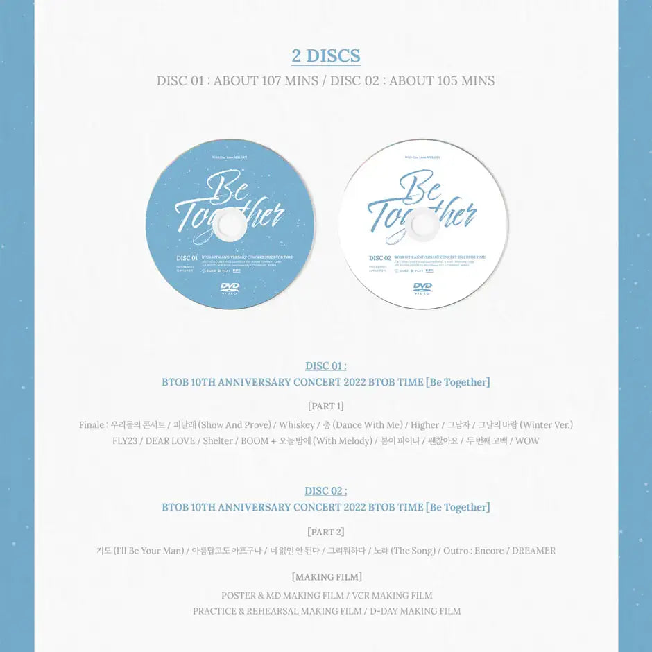 BTOB - Be Together 10th Anniversary Concert 2022 BTOB Time (DVD) - BTOB - DVD - Harumio