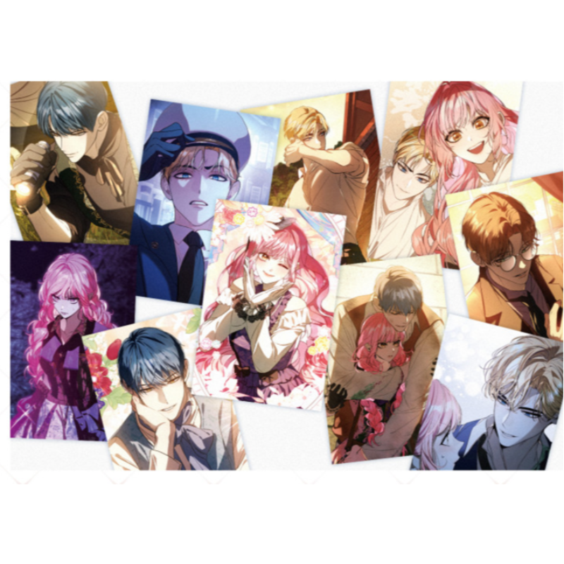 Trapped at Home With the Male Leads - Postcard Set