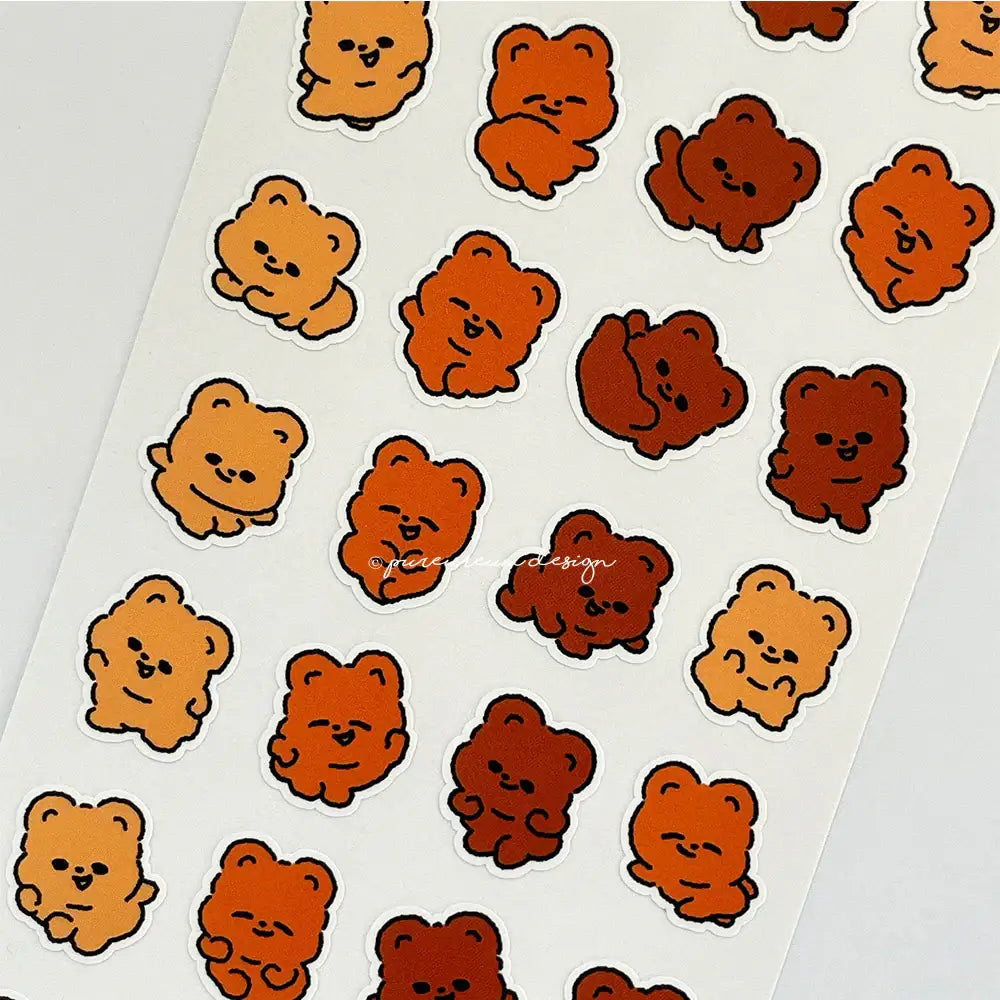 Pureureum Design - Cupid Bear Dancing Sticker