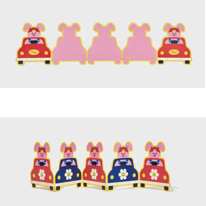 Wiggle Wiggle - Folding Message Card - Wiggle Wiggle - Message Card - Harumio