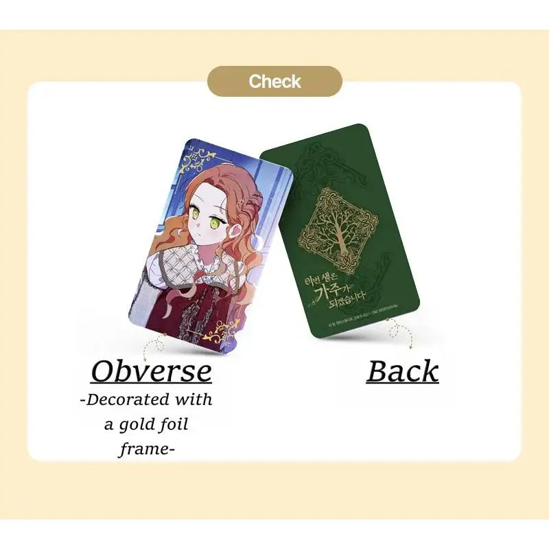 I Shall Master This Family - Gold Foil Photo Card Set - Soone Content - Photo Card - Harumio