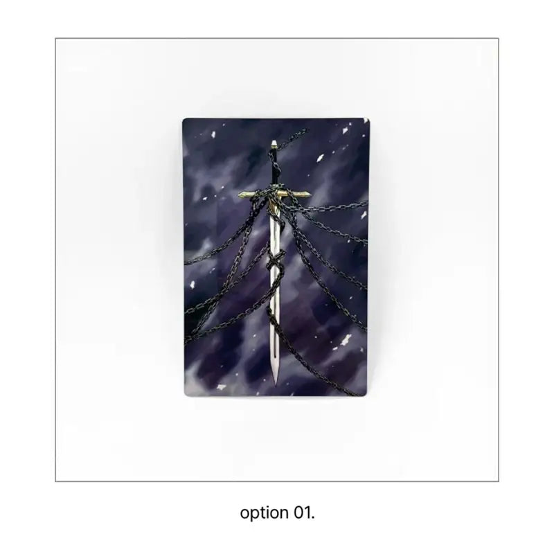 The Ember Knight - Metal Frame - ARTRANK - Keyring - Harumio