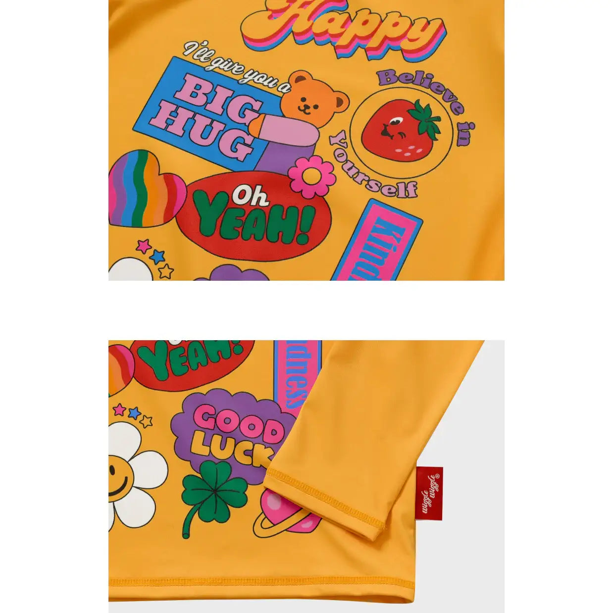Wiggle Wiggle x Childy - Motive Rash Guard Top - Wiggle Wiggle - Swim Top - Harumio