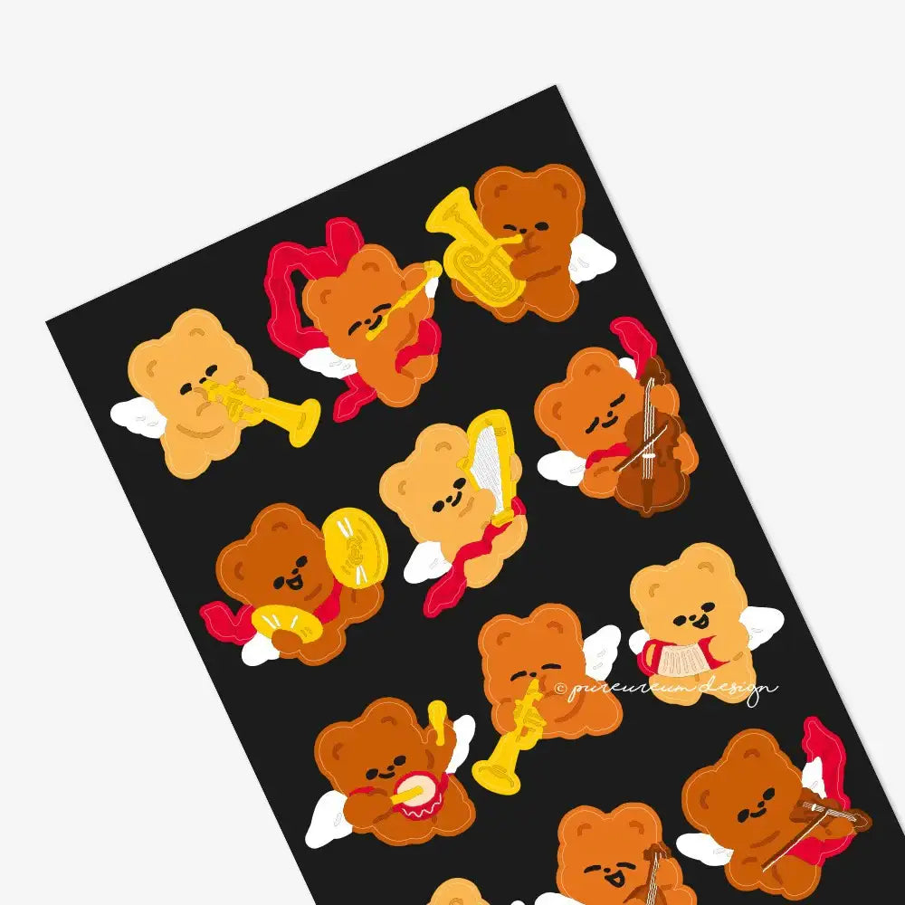 Pureureum Design - Cupid Bear Concert Sticker - Pureureum Design - Home & Living, Accessories - Harumio