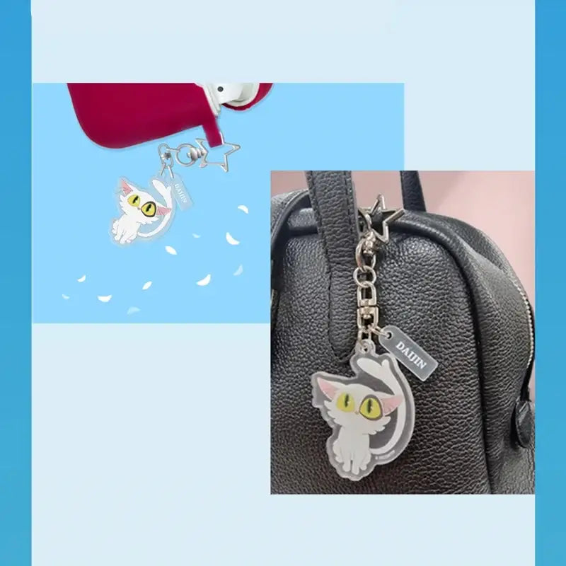 Suzume - Mascot Acrylic Keyring Daijin - Daewon & Book (Daewon CI) - Keyring - Harumio