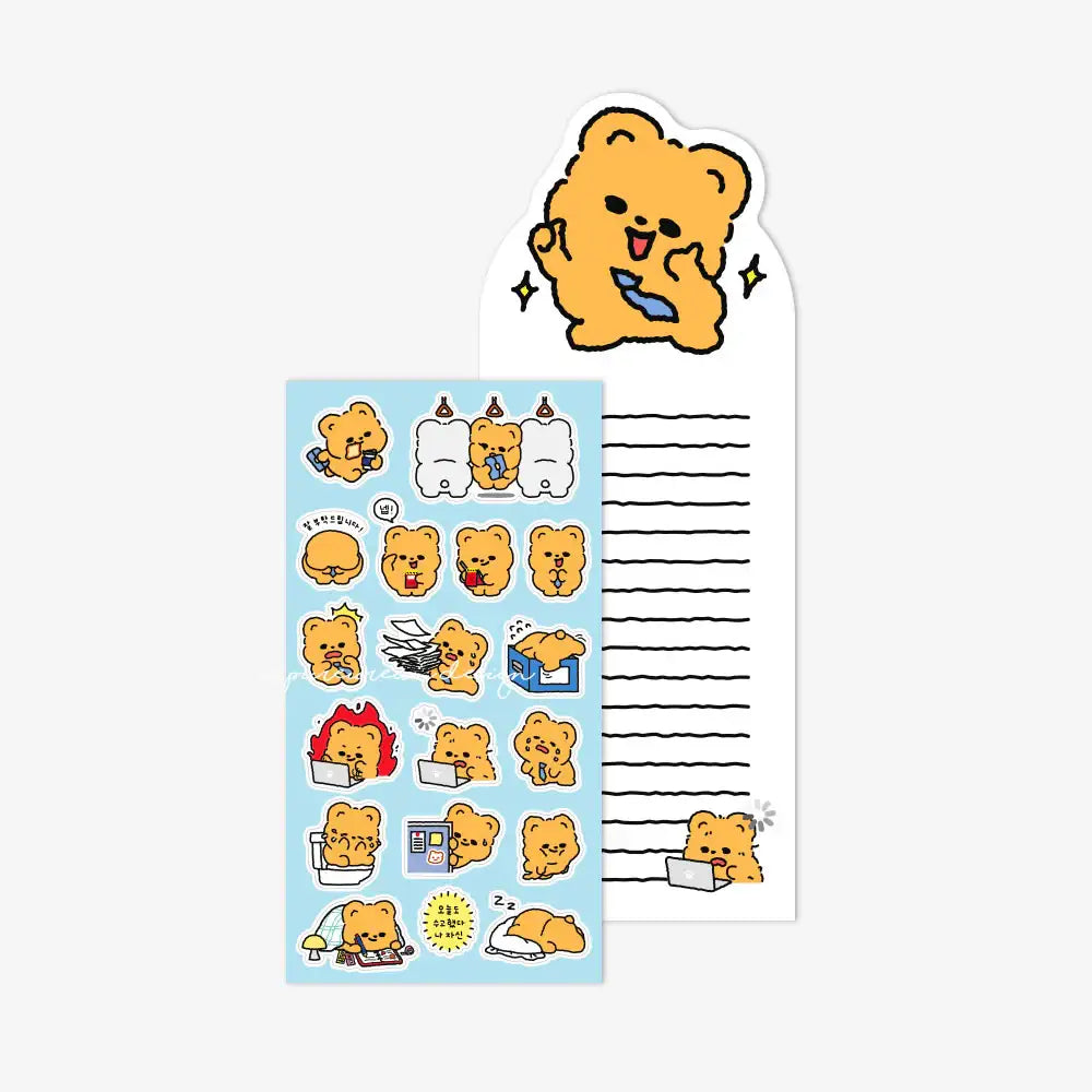 Pureureum Design - Cupid Bear Work Life Sticker - Pureureum Design - Home & Living, Accessories - Harumio