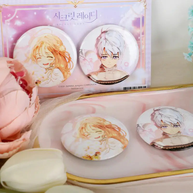 Secret Lady - Can Badge Set - KWSTORE - Badges - Harumio