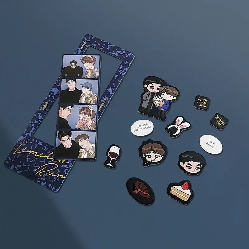Limited Run - 4 Cuts & Magnets Set - Lezhin - Collectible - Harumio